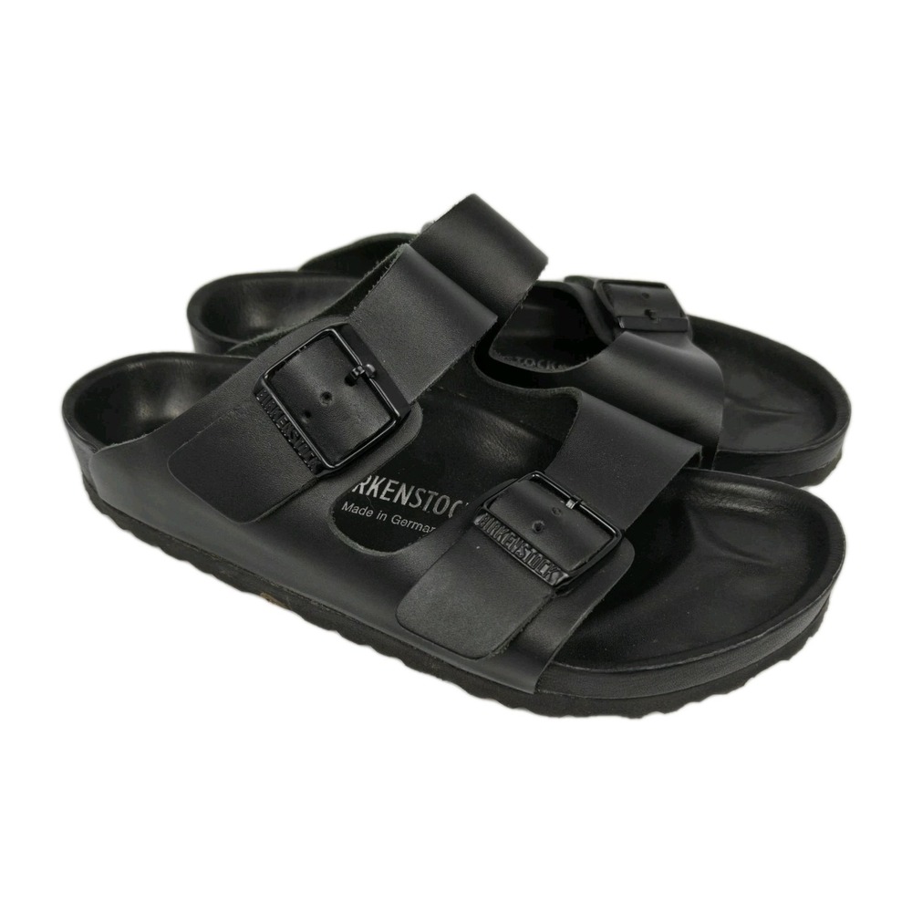 Birkenstock Arizona Black Leather Women's Size 9 EU 40 Eva Sole Made In Germany